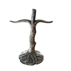 Vintage Godinger Silver Art Co. Cross Tree Display Knickknack Jewelry Decor